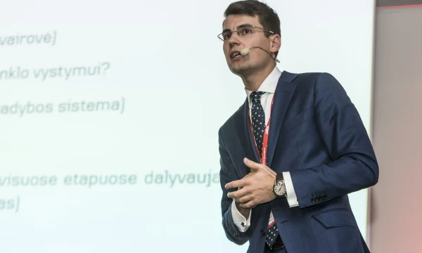 Rokas Grajauskas, „Danske Bank“ vyriausiasis Baltijos šalių ekonomistas.  Vladimiro Ivanovo (VŽ) nuotr.