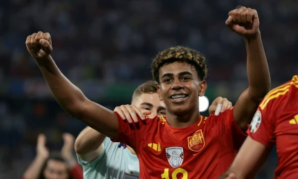 Lamine Yamalis EURO 2024 čempionate, 2024 m. liepos 9 d. Jonathano Moscropo (CSM / „Scanpix“) nuotr.