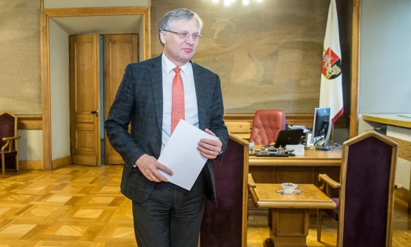 „Jeigu Steponas Batoras būtų investavęs 1 Eur už 5% palūkanas, šiandien mes turėtumėme 1,5 mlrd. Eur fondą“, – skaičiuoja Artūras Žukauskas, Vilniaus universiteo rektorius. Juditos Grigelytės (VŽ) nuotr.