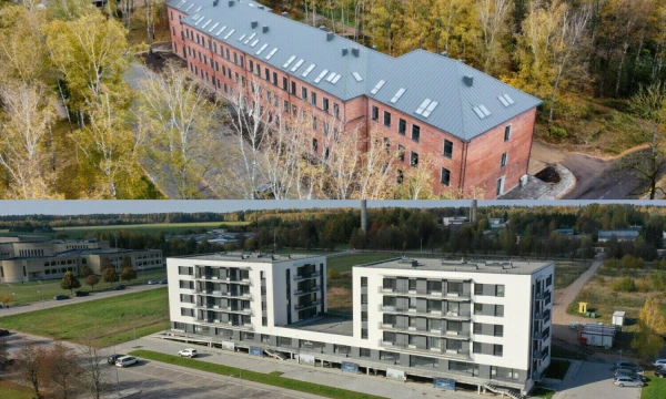Būsto projektas Prienuose (viršuje) ir Šalčininkuose. VŽ koliažas.