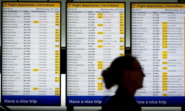 Schipholo oro uoste netoli Amsterdamo, 2023 m. liepos 5 d. Koeno van Weelp (ANP / AFP / „Scanpix“)