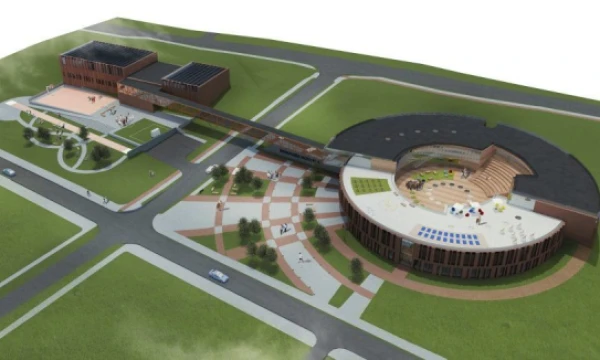 Senvagės mokykla Klaipėdoje. Bendrovės vizualizacija.