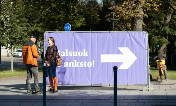 Išankstinis balsavimas Seimo rinkimuose. Juditos Grigelytės (VŽ) nuotr.