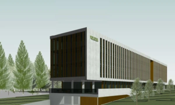 Bendrovės vizualizacija.