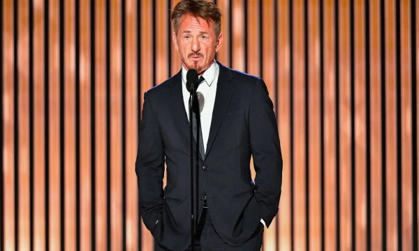 Seanas Pennas, amerikiečių aktorius ir režisierius. Earlo Gibsono (HFPA / „Reuters“ / „Scanpix“) nuotr.