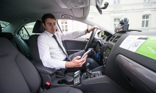 Tomas Peleckas, UAB „Amber Vilnius“, valdančios A2B taxi automobilių parką, direktorius. Juditos Grigelytės (VŽ) nuotr.