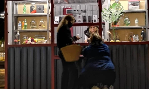 Kioskas „Lūkesčiai ir kitos prekės“, tarptautinis teatro festivalis „Sirenos“. Liudo Parulskio (VŽ) nuotr. 