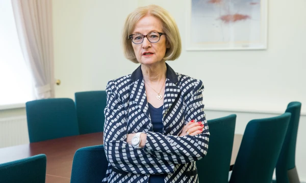 Daniele Nouy, ECB priežiūros valdybos pirmininkė: „Skandinavijos šalių bankai Lietuvoje mums nekelia susirūpinimo. Jų paskolų portfelio kokybė, pelningumas yra aukštesni už euro zonos bankų vidurkį.“ 
Juditos Grigelytės (VŽ) nuotr.