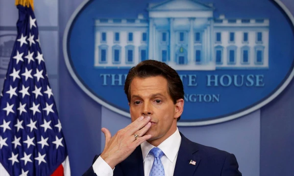 Anthony Scaramucci, buvęs Baltųjų rūmų komunikacijų direktorius, yra „SkyBridge Capital“ vienas iš vykdomųjų partnerių.Ernsto („Reuters“ / „Scanpix“) nuotr.