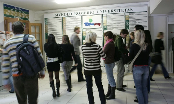  Studentai Mykolo Romerio universitete.
Juditors Grigelytės (VŽ) nuotr.