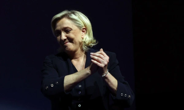 Kraštutinių dešiniųjų lyderė Marine Le Pen.
Yves'o Hermano („Reuters“ / „Scanpix“) nuotr.