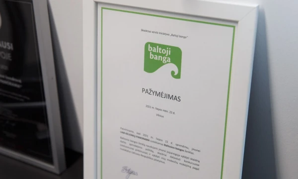 „Baltosios bangos“ pažymėjimas. Juditos Grigelytės (VŽ) nuotr.