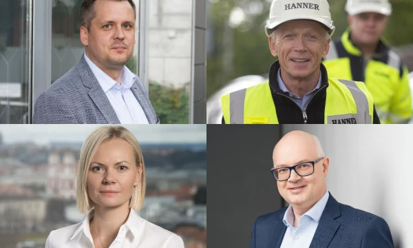 Tomas Žiaugra, „Eika Development“ plėtros departamento direktorius, Arvydas Avulis, „Hanner“ valdybos pirmininkas, Giedriaus Kražauskas, „Rinvest“ plėtros vadovas, Ieva Genevičienė, „Omberg Group“ plėtros ir komercijos direktorė. VŽ koliažas.