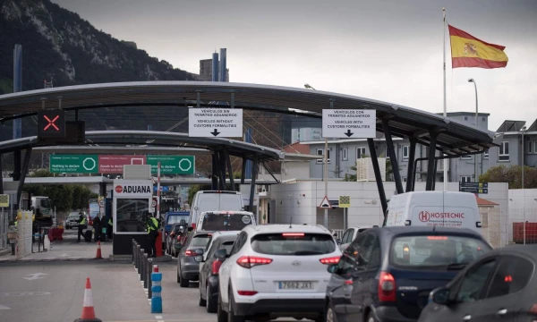Gibraltaro ir Ispanijos pasienis. Jorge Guerrero (AFP / „Scanpix“) nuotr. 