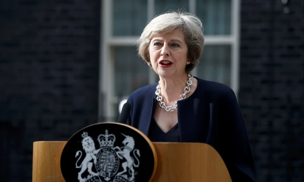 Theresa May, Jungtinės Karalystės premjerė. Peterio Nichollso („Reuters“ / „Scanpix“) nuotr.   