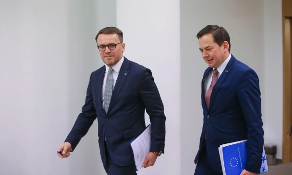 Marius Vaščega, Europos Komisijos atstovybės Lietuvoje  ekonomikos valdysenos pareigūnas ir Arnoldas Pranckevičius, Europos Komisijos atstovybės Lietuvoje vadovas. Vladimiro Ivanovo (VŽ) nuotr.