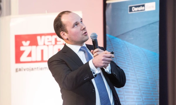 Žygimantas Mauricas, „Nordea“ Baltijos šalių vyriausiasis ekonomistas: „Vidaus vartojimą labai stipriai pradės karpyti infliacija, kuri artėja prie psichologinės 5% ribos.“
Juditos Grigelytės (VŽ) nuotr.