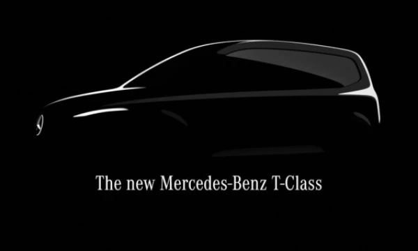 Pirmasis oficialus naujojo T klasės modelio atvaizdas. „Daimler AG“ nuotr.