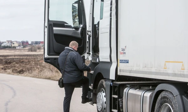 Įvestas karantinas sutrikdė Lietuvos transporto įmonių vairuotojų kaitą. Juditos Grigelytės (VŽ) nuotr.