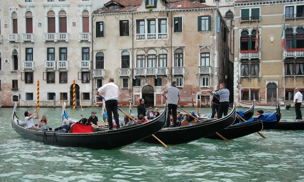 Venecijos gondolos. Beatričės Laurinavičienės (VŽ) nuotr.