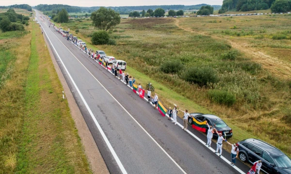 Baltijos kelio minėjimas 2020-aisiais. I. Gelūno (BNS) nuotr.