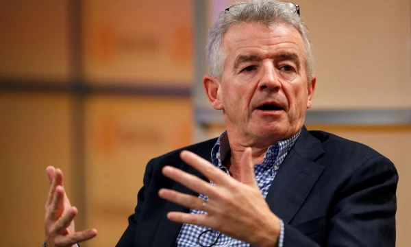 „Ryanair“ generalinis direktorius vadovas Michaelas O'Leary'is. Peter Nicholls („Reuters“/„Scanpix“) nuotr. 
