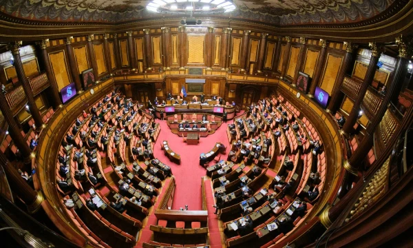 Italijos Senato rūmai. Mauro Scrobognos (ZUMA/„Scanpix“) nuotr.