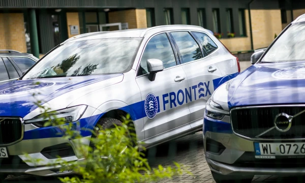 „Frontex“ pareigūnai Druskininkuose.  Luko Balandžio/15min/„Scanpix“ nuotr.