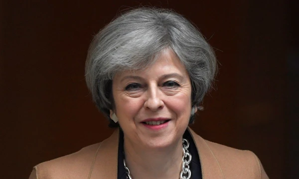 Theresa May, Jungtinės Karalystės ministrė pirmininkė. Toby Melville („Reuters“ / „Scanpix“) nuotr.