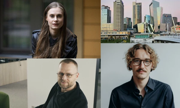 Iš kairės: Rugilė Ereminaitė, startuolio „Repsense“ duomenų analizės skyriaus vadovė, Mindaugas Savickas, „Tele2“ rinkodaros vadovas, ir Gediminas Užkuraitis, „Synthesis Consulting Group“ vadovas.