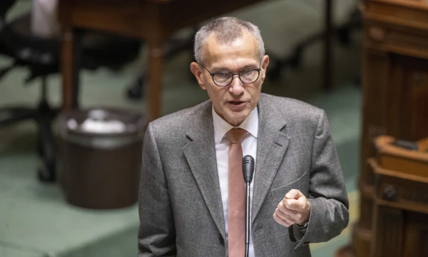 Belgijos sveikatos apsaugos ministras F. Vandenbroucke. Nicolas Maeterlincko („Belga“ / ZUMA Press / „Scanpix“) nuotr.