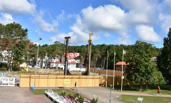 „Agilos“ statybų aikštelė. Neringos savivaldybės nuo