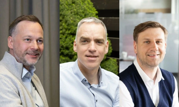 D. Mačinskas, „ID Invest“ vadovas, K. Slankauskas, „Savy“ informacinių technologijų padalinio vadovas, A. Šuminas, „Swedbank“ privačiosios bankininkystės departamento direktorius. Manopinigai.lt koliažas