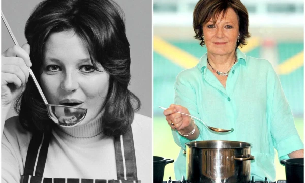 Britų virtuvės šefė Delia Smith. VŽ fotokoliažas.