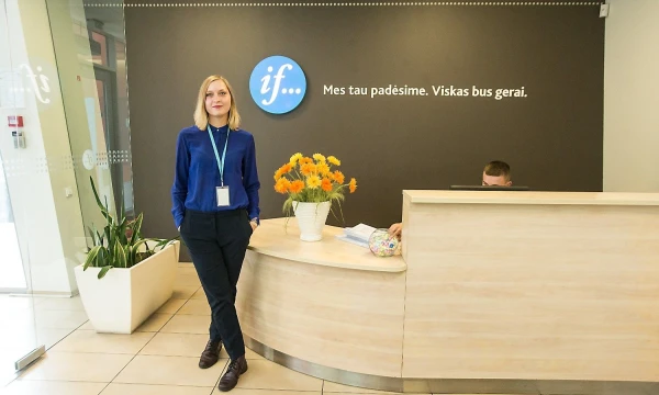 Dalia Bazelytė, draudimo bendrovės „If“ klientų aptarnavimo ir administravimo vadybininkė. Juditos Grigelytės (VŽ) nuotr.