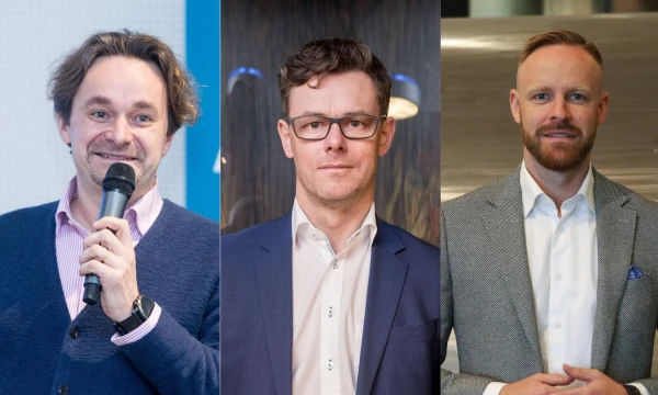 Iš kairės: Antanas Danys, „Paskolų klubo“ stebėtojų tarybos narys ir akcininkas, Audrius Žiugžda vienas pagrindinių investuotojų ir valdybos pirmininkas, Mindaugas Mikalajūnas, sąskaitų kreditavimo UAB „SME Finance“ vadovas. VŽ fotomont.Juditos Grigelytės (VŽ) nuotr.