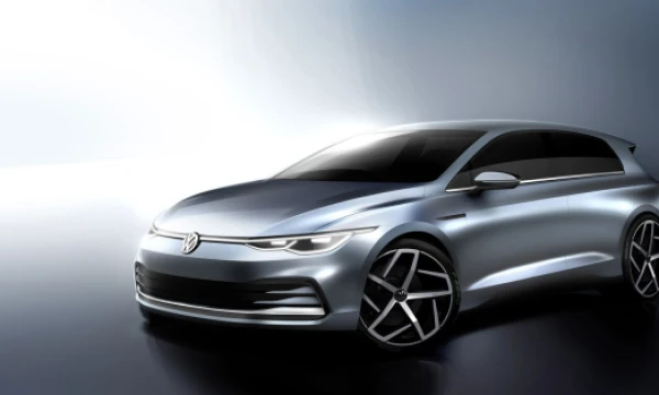 8-osios kartos „VW Golf“ eskizas. „Volkswagen AG“ vizualizacija
