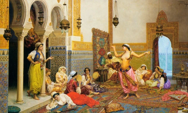 Giulio Rosati paveikslas „Haremo šokis“. 