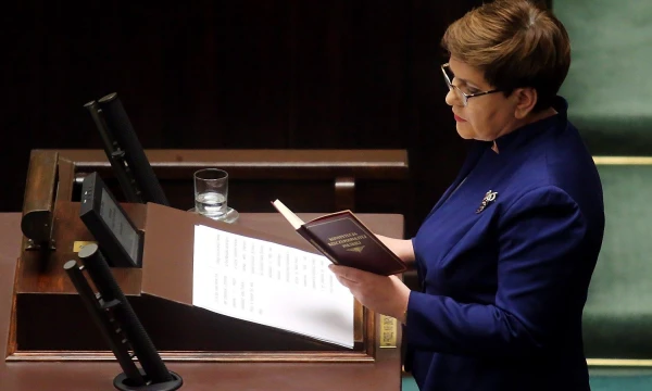 Beata Szydlo, Lenkijos premjerė. Kuba Atys („Agencja Gazeta“ / „Scanpix“) nuotr.