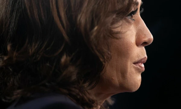Kamala Harris, JAV viceprezidentė. Soulo Loebo (AFP / „Scanpix“) nuotr.