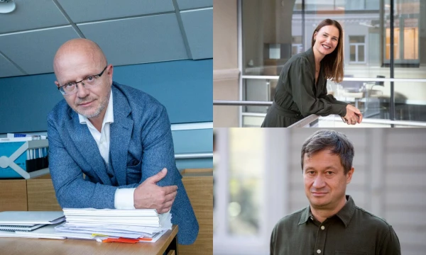 Ričardas Jarmalavičius, „Publicum“ valdybos pirmininkas, Žaneta Fomova, „JCDecaux Lietuvos“ generalinė direktorė, ir Paulius Senūta, „Not Perfect Vilniaus“ valdybos pirmininkas. VŽ koliažas