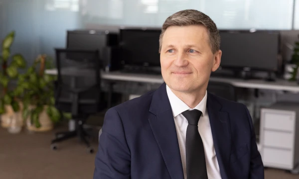 Vaidas Žagūnis, „Citadele“ banko valdybos narys ir verslo bankininkystės tarnybos vadovas Baltijos šalims. Juditos Grigelytės (VŽ) nuotr.