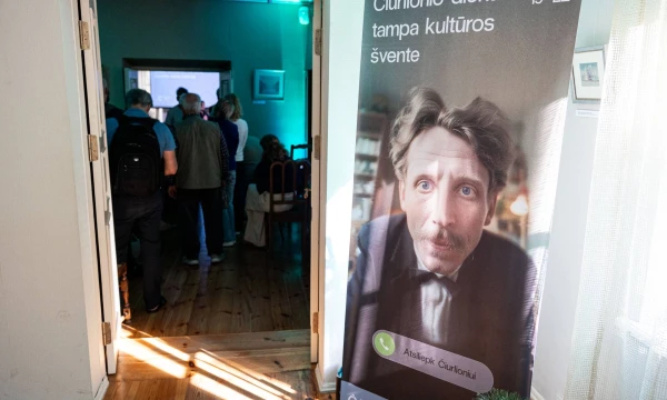 M. K. Čiurlionio gimtadienio ir Kultūros dienos programos pristatymas. Vilnius, 2025 m. Rugsėjo 3d. Pauliaus Peleckio / BNS nuotr.