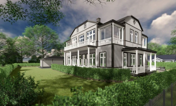Druskininkuose atnaujinama vila „Oazė“. Bendrovės vizualizacija.