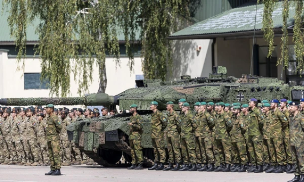 Vokiečiu karinė technika. Lietuvos kariuomenės nuotr.