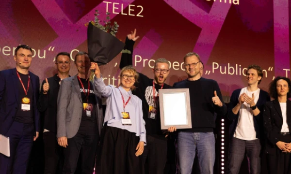 Efektyviausia Metų rinkodaros kampanija „Password 2025“ išrinkta telekomunikacijų bendrovės „Tele2“ kampanija „Teleduetas – kūrybinė platforma“. Juditos Grigelytės (VŽ) nuotr.