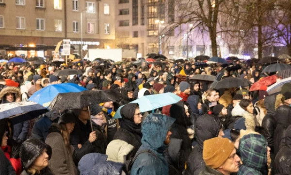 Protestas „Dešimt tylos minučių“ Nepriklausomybės aikštėje Vilniuje. Juditos Grigelytės (VŽ) nuotr.