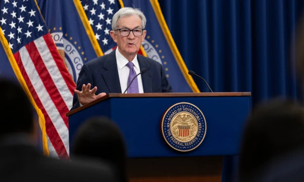 Jerome Powellas, FED vadovas. Hu Yousongo („Xinhua“ / „ZUMA Press“ / „Scanpix“) nuotr.