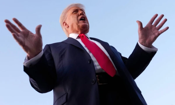 D. Trumpas. Kevino Dietscho (AFP / „Scanpix“) nuotr. 