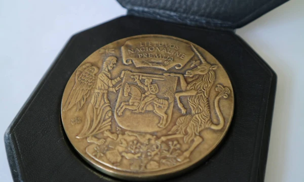 Nacionalinės premijos medalis. Kultūros ministerijos nuotr.